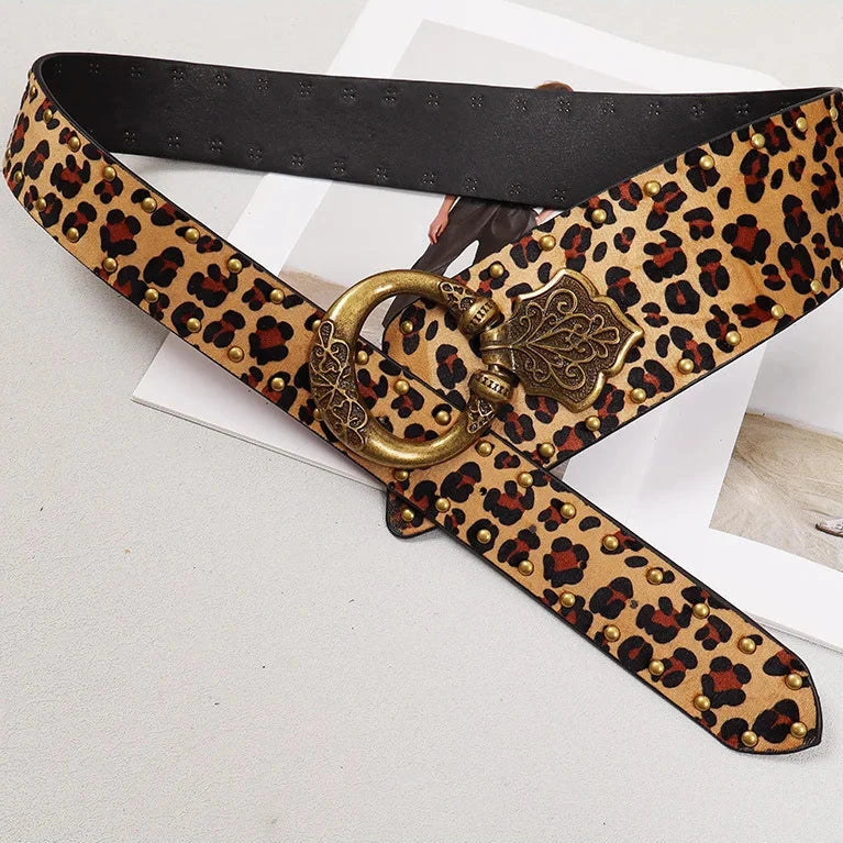 Ceinture Femme Léopard à Boucle Vintage – Buenos Aires