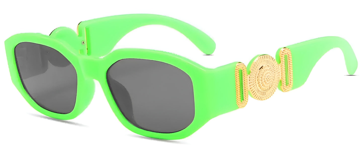 Lunettes de Soleil Femme Carrées avec Détails Dorés - Astra