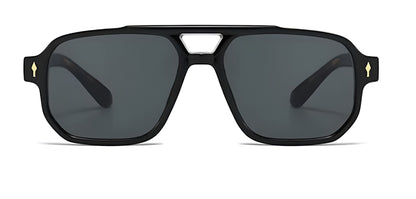 Lunettes de Soleil Femme Carrées avec Détails Dorés – Victoria