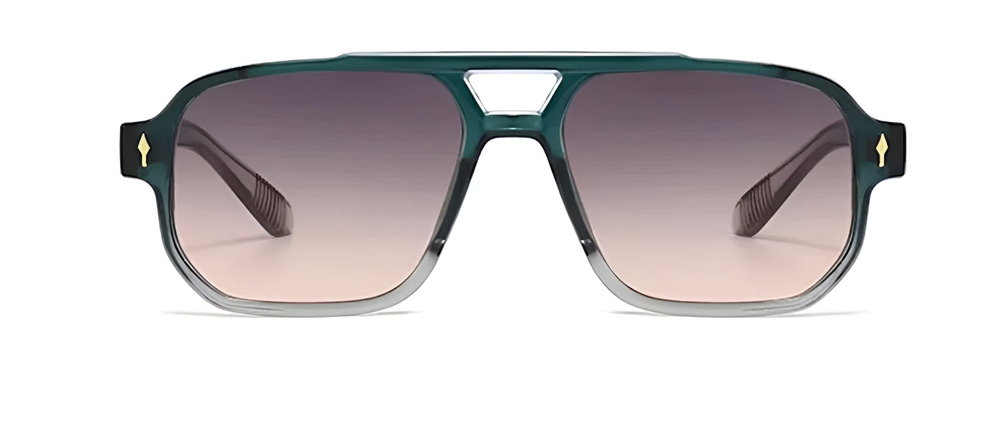 Lunettes de Soleil Femme Carrées avec Détails Dorés – Victoria