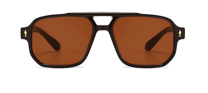 Lunettes de Soleil Femme Carrées avec Détails Dorés – Victoria