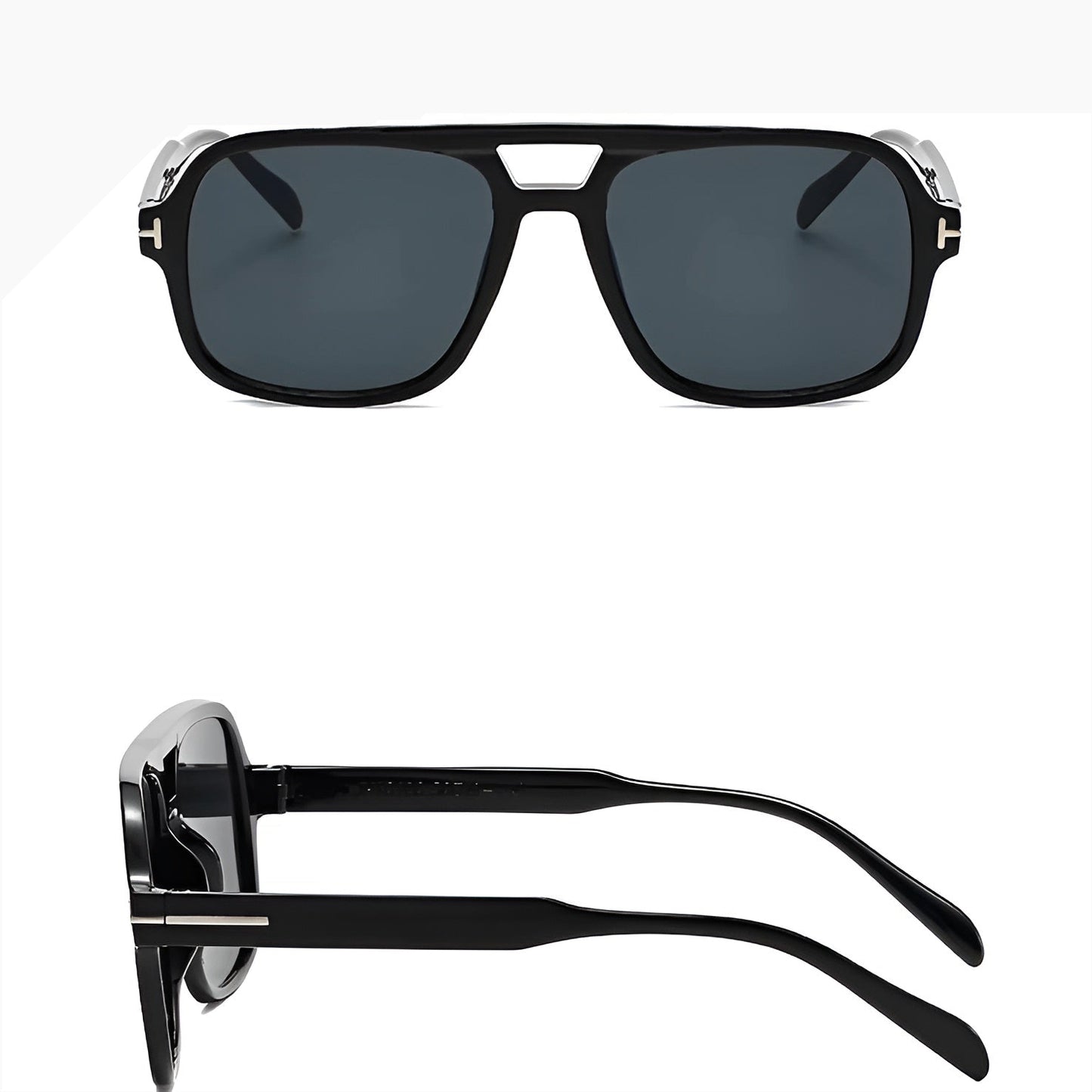 Lunettes de Soleil Femme Carrées avec Détails Métalliques – Calypso