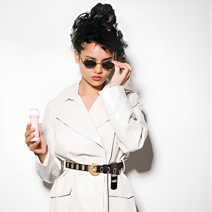 Ceinture Femme Noire en Cuir à Boucle Dorée – Barcelone