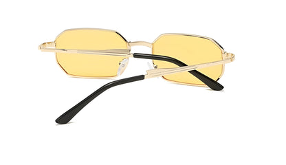 Lunettes de Soleil Femme Rectangulaires Métalliques – Selena