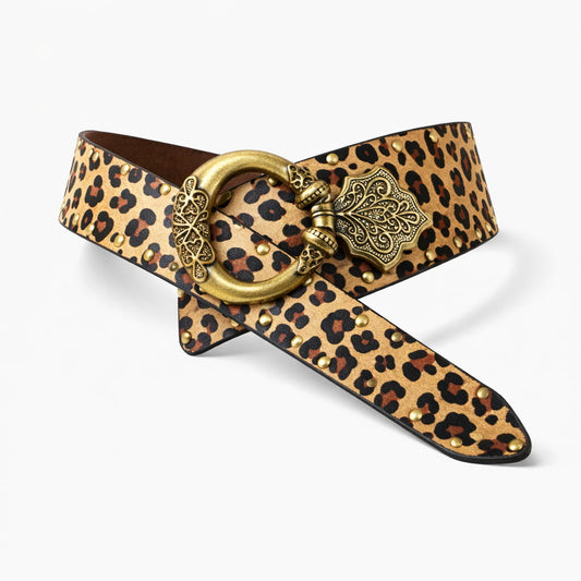 Ceinture Femme Léopard à Boucle Vintage – Buenos Aires