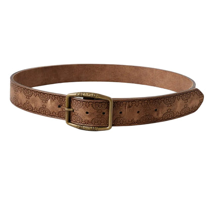 Ceinture Femme Cuir Marron à Boucle Vintage – Austin