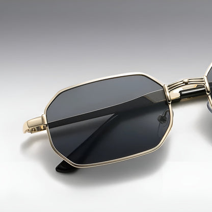 Lunettes de Soleil Femme Rectangulaires Métalliques – Selena