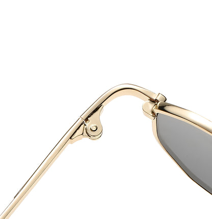 Lunettes de Soleil Femme Rectangulaires Métalliques – Selena