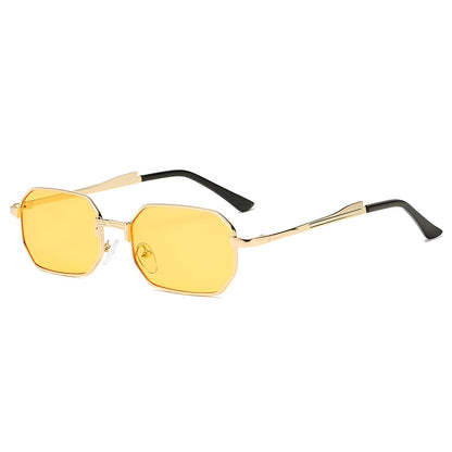 Lunettes de Soleil Femme Rectangulaires Métalliques – Selena