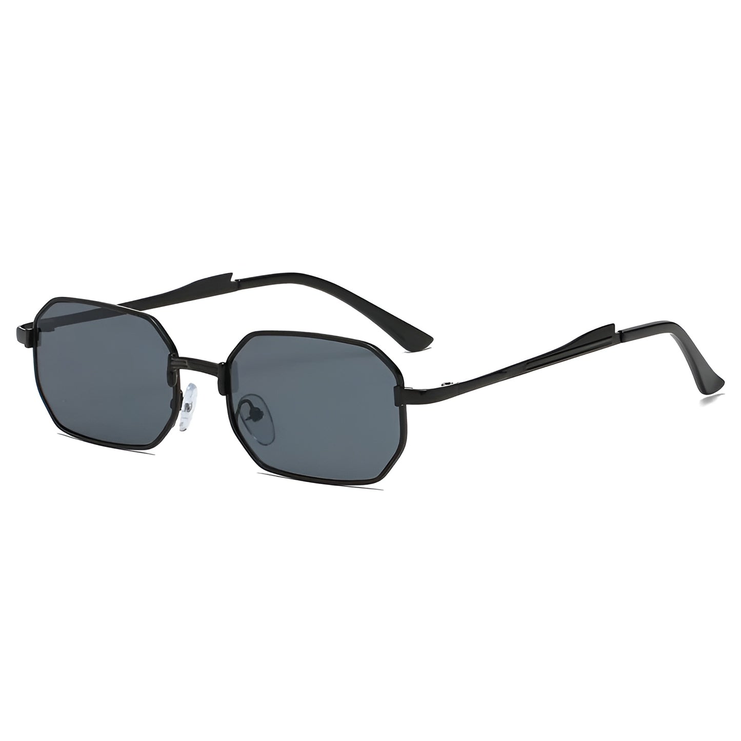 Lunettes de Soleil Femme Rectangulaires Métalliques – Selena