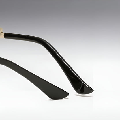 Lunettes de Soleil Femme Rectangulaires Métalliques – Selena