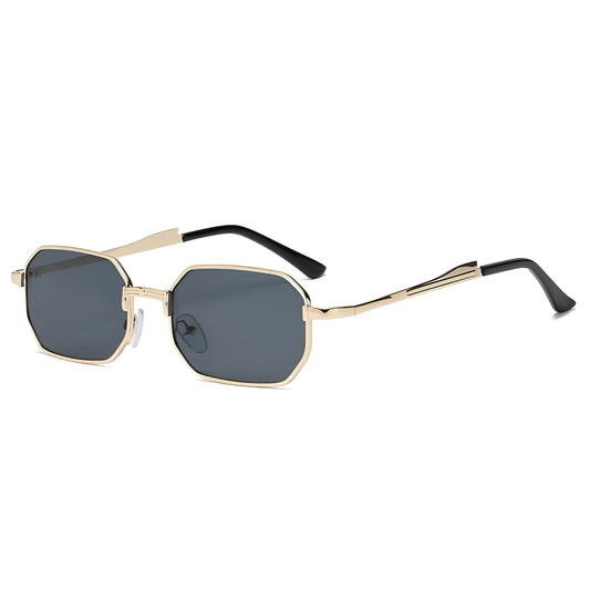 Lunettes de Soleil Femme Rectangulaires Métalliques – Selena