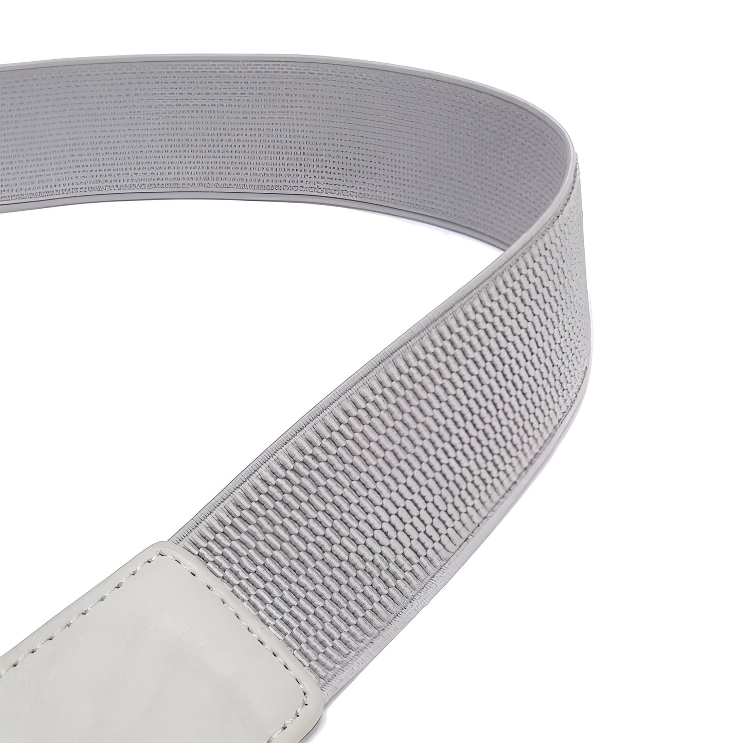 Ceinture Femme Élastique Grise à Boucle Dorée – Dublin