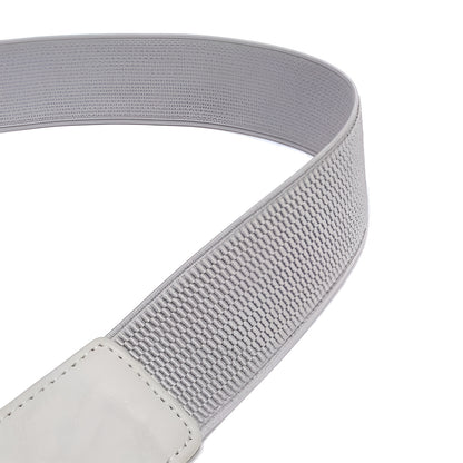 Ceinture Femme Élastique Grise à Boucle Dorée – Dublin