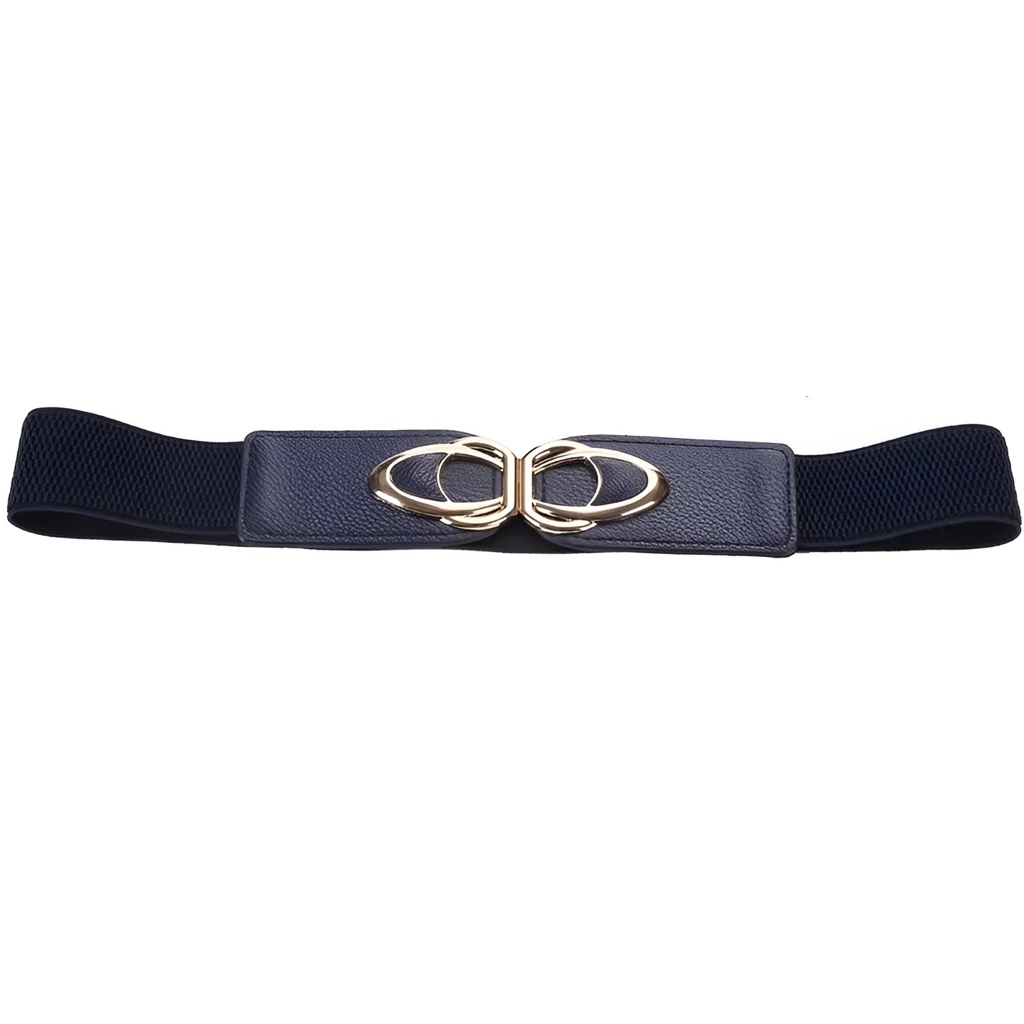 Ceinture Femme Élastique Noire à Boucle Dorée – Norway