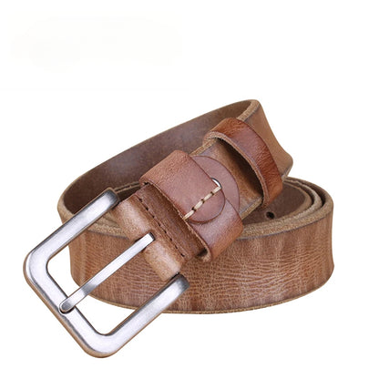 Ceinture Femme Cuir Marron à Boucle Argentée – Dakota