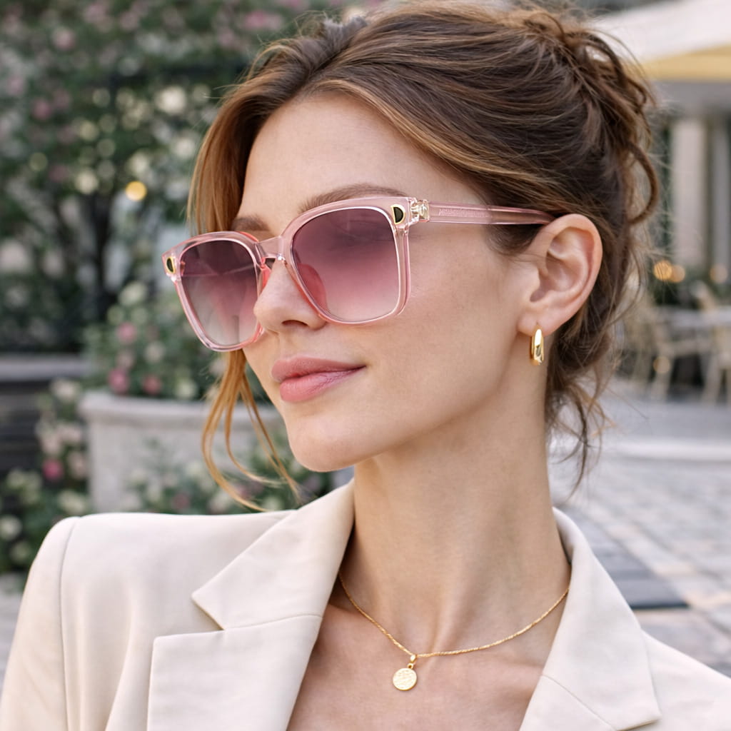 Lunettes de Soleil Femme Carrées Transparentes – Nolya