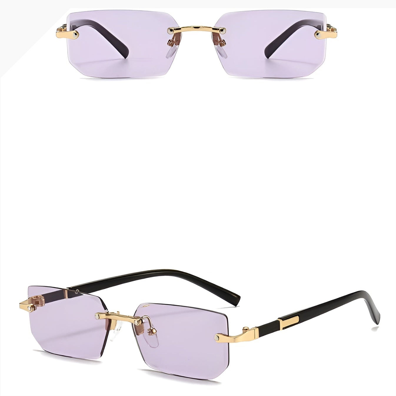 Lunettes de Soleil Femme Carrées avec Monture Métallique – Luna