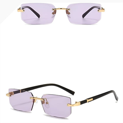 Lunettes de Soleil Femme Carrées avec Monture Métallique – Luna