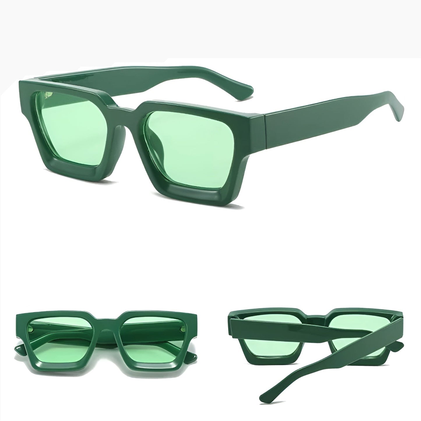Lunettes de Soleil Femme Rectangulaires Épaisses – Shauna