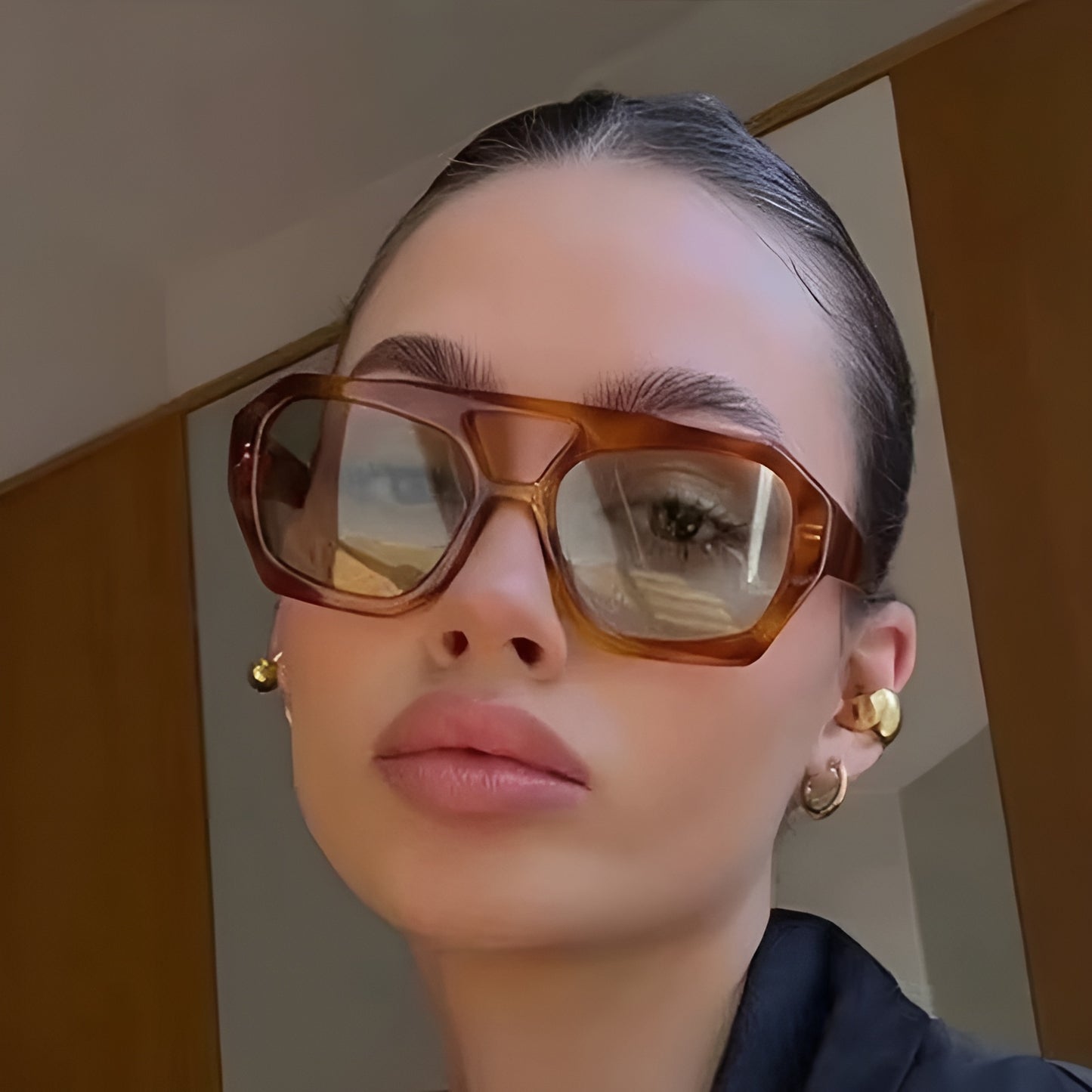 Lunettes de Soleil Femme Carrées avec Pont Ouvert – Sierra