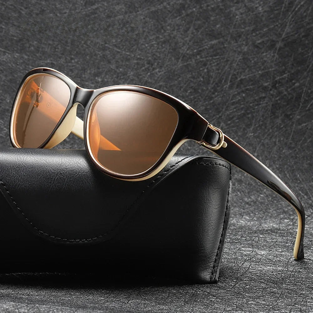 Lunettes de Soleil Femme Ovales avec Monture Élégante - Elara