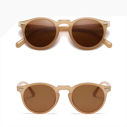 Lunettes de Soleil Femme Rondes avec Monture Épurée – Aurore
