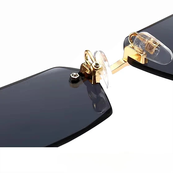 Lunettes de Soleil Femme Carrées avec Monture Métallique – Luna