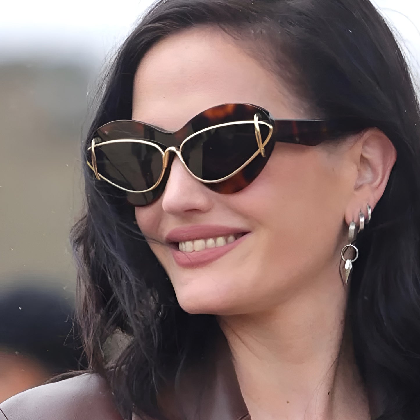 Lunettes de Soleil Femme Œil de Chat avec Détails Métalliques – Sofia