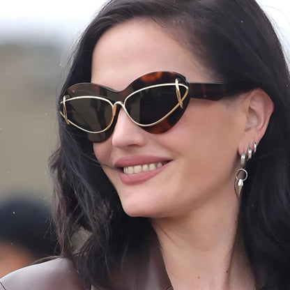 Lunettes de Soleil Femme Œil de Chat avec Détails Métalliques – Sofia