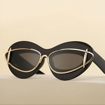 Lunettes de Soleil Femme Œil de Chat avec Détails Métalliques – Sofia