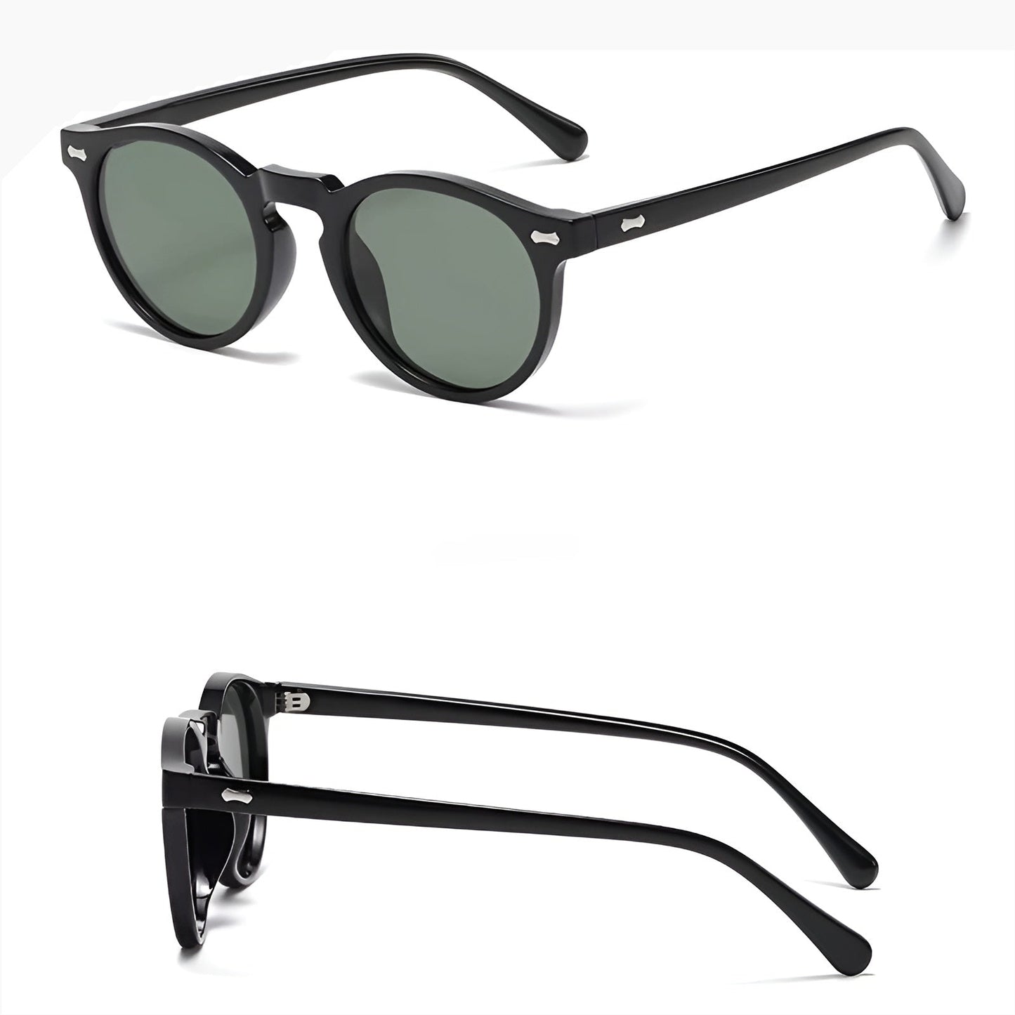 Lunettes de Soleil Femme Rondes avec Monture Épurée – Aurore