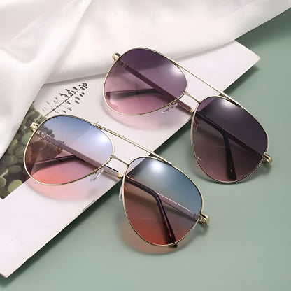 Lunettes de Soleil Femme Pilote avec Monture Métallique – Vega