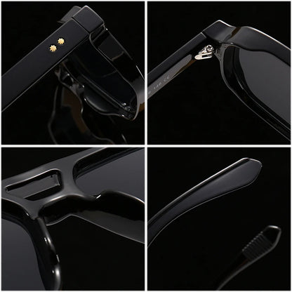 Lunettes de Soleil Femme Carrées avec Détails Dorés – Victoria