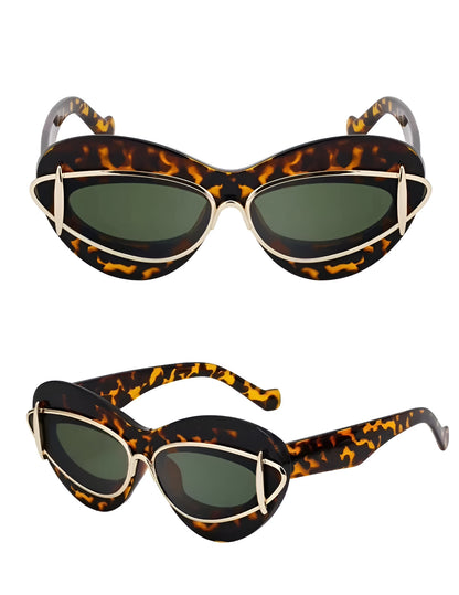 Lunettes de Soleil Femme Œil de Chat avec Détails Métalliques – Sofia