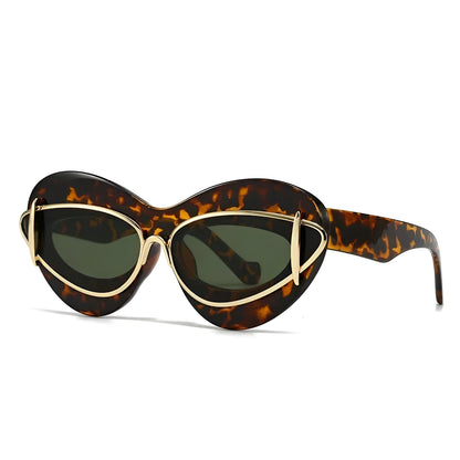 Lunettes de Soleil Femme Œil de Chat avec Détails Métalliques – Sofia