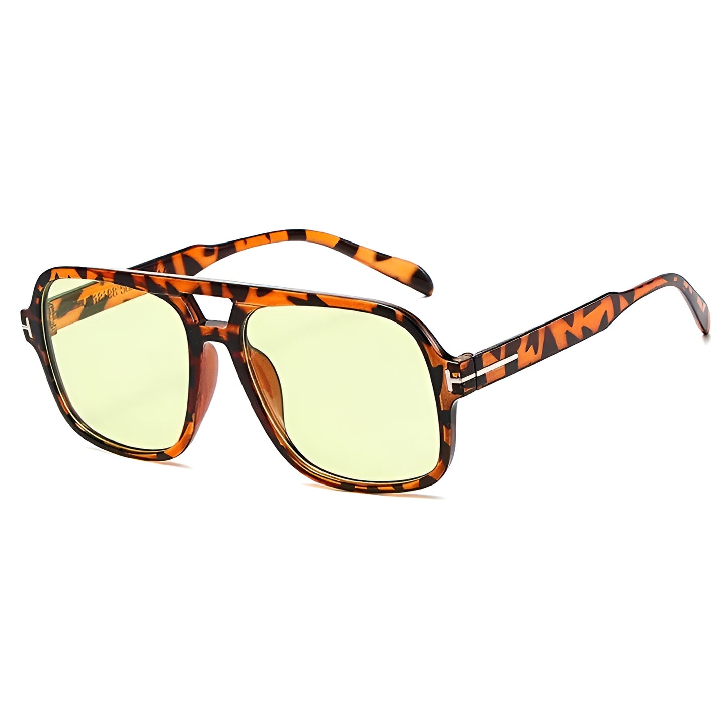 Lunettes de Soleil Femme Carrées avec Détails Métalliques – Calypso