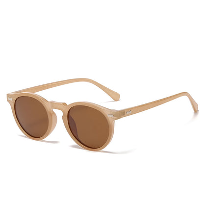 Lunettes de Soleil Femme Rondes avec Monture Épurée – Aurore