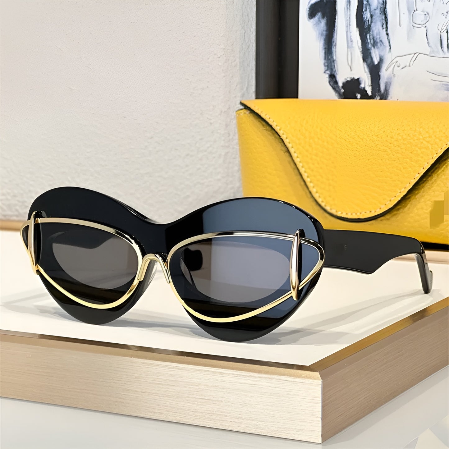 Lunettes de Soleil Femme Œil de Chat avec Détails Métalliques – Sofia