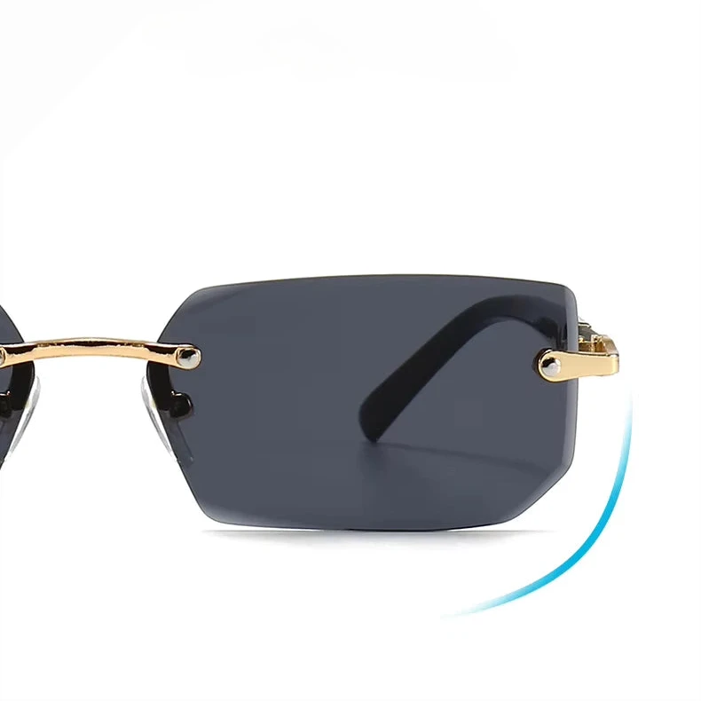 Lunettes de Soleil Femme Carrées avec Monture Métallique – Luna