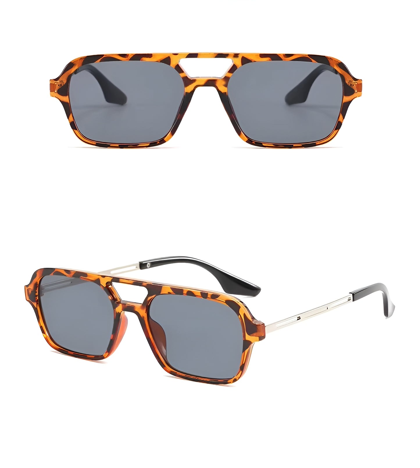 Lunettes de Soleil Femme Carrées avec Monture Écaille – Sena