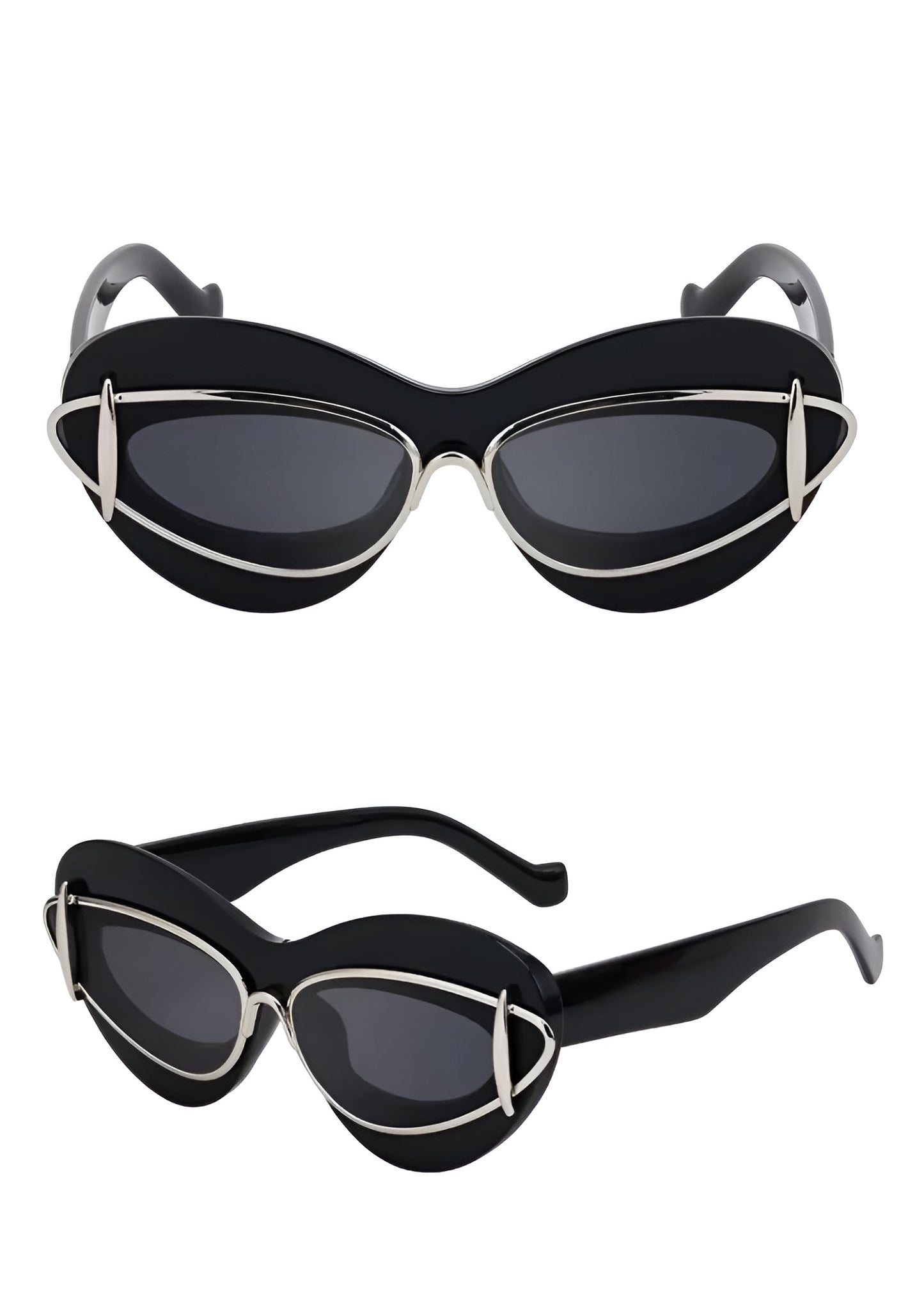 Lunettes de Soleil Femme Œil de Chat avec Détails Métalliques – Sofia