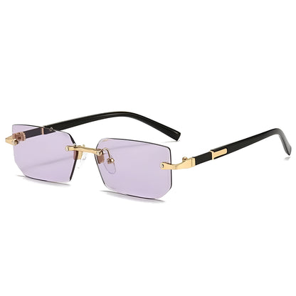 Lunettes de Soleil Femme Rectangulaires Sans Monture – Celestia