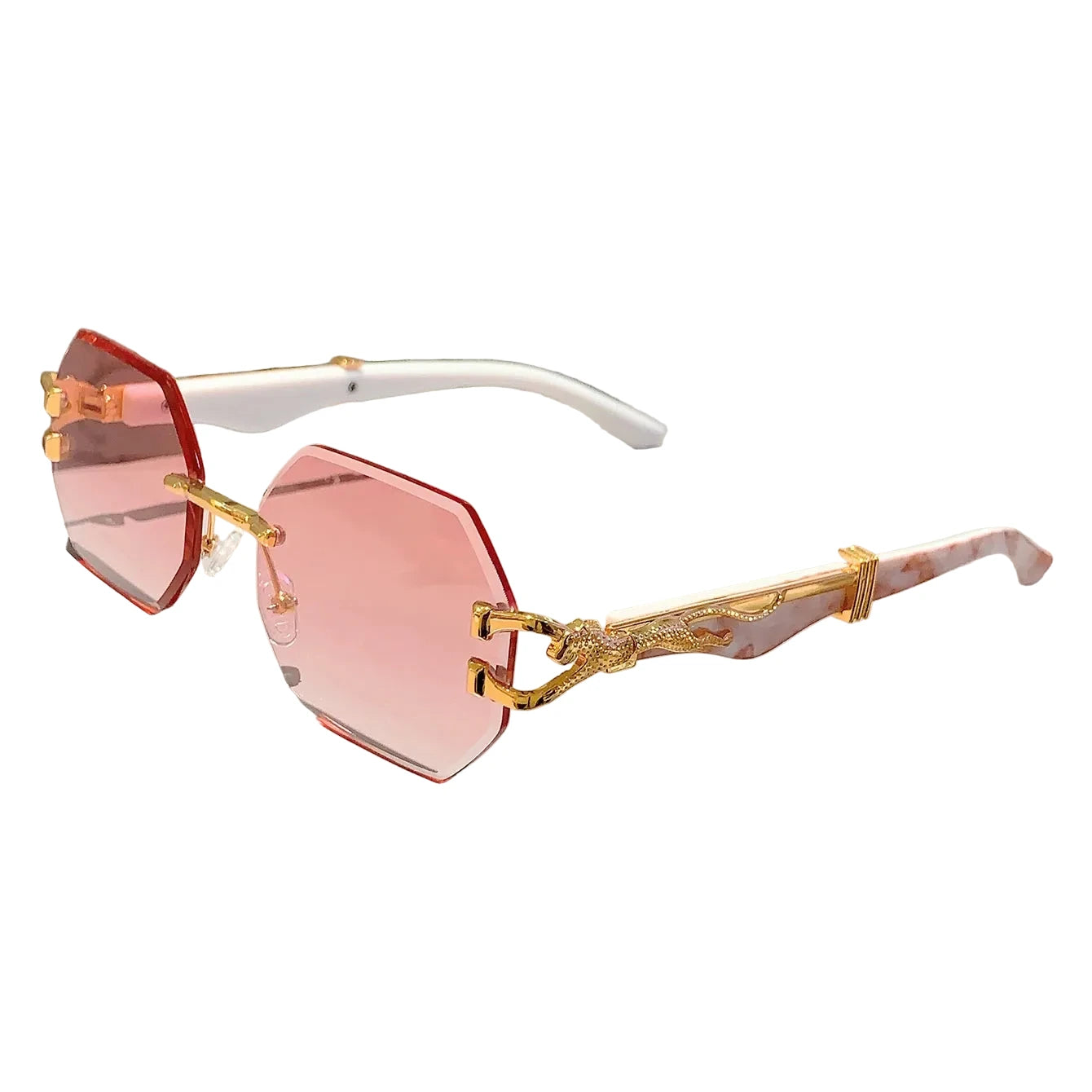 Lunettes de Soleil Femme Carrées avec Monture Dorée - Zora