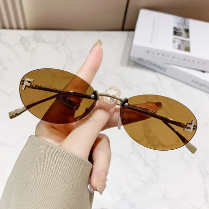 Lunettes de Soleil Femme Ovales avec Monture Métallique – Novita