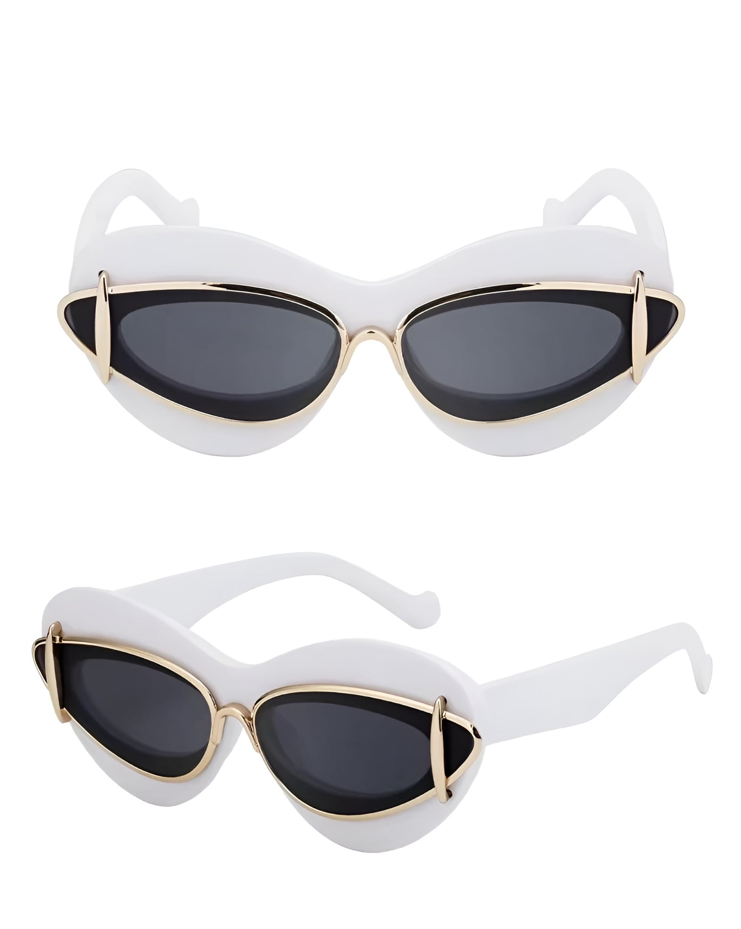 Lunettes de Soleil Femme Œil de Chat avec Détails Métalliques – Sofia