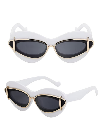 Lunettes de Soleil Femme Œil de Chat avec Détails Métalliques – Sofia