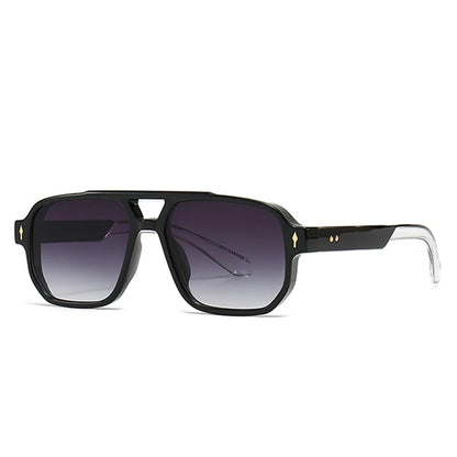 Lunettes de Soleil Femme Carrées avec Détails Dorés – Victoria
