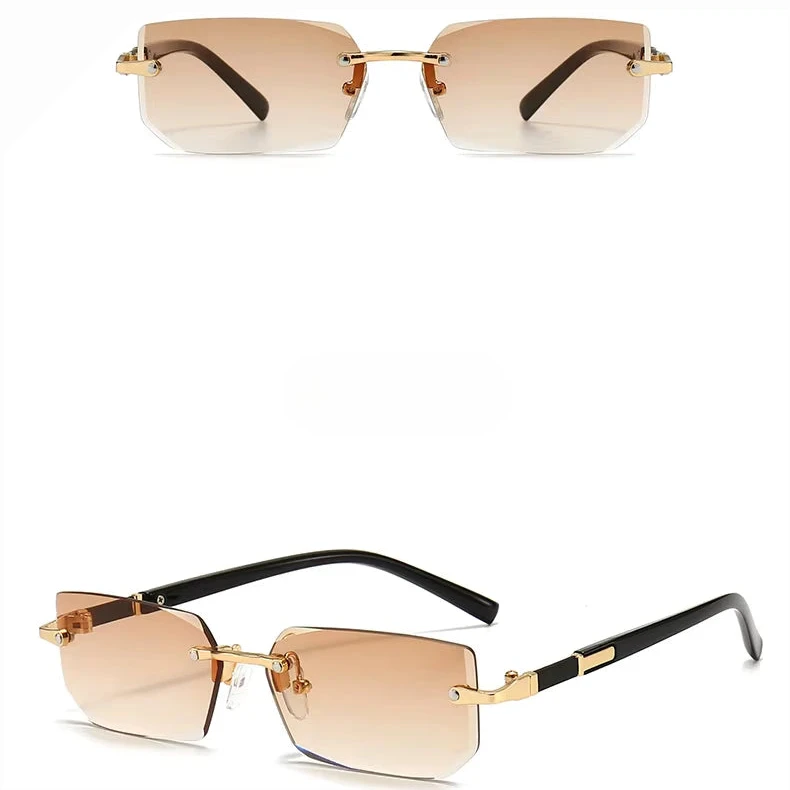 Lunettes de Soleil Femme Carrées avec Monture Métallique – Luna
