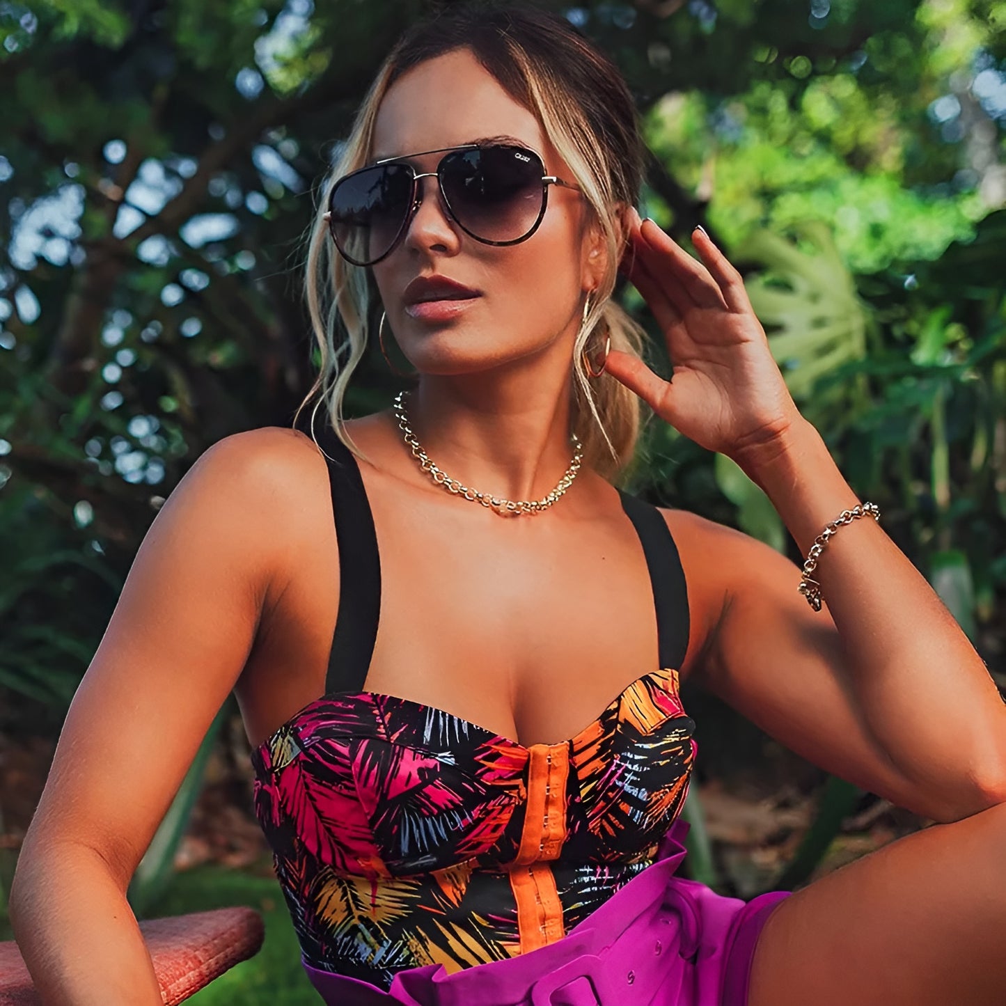 Lunettes de Soleil Femme Pilote avec Monture Métallique – Solis